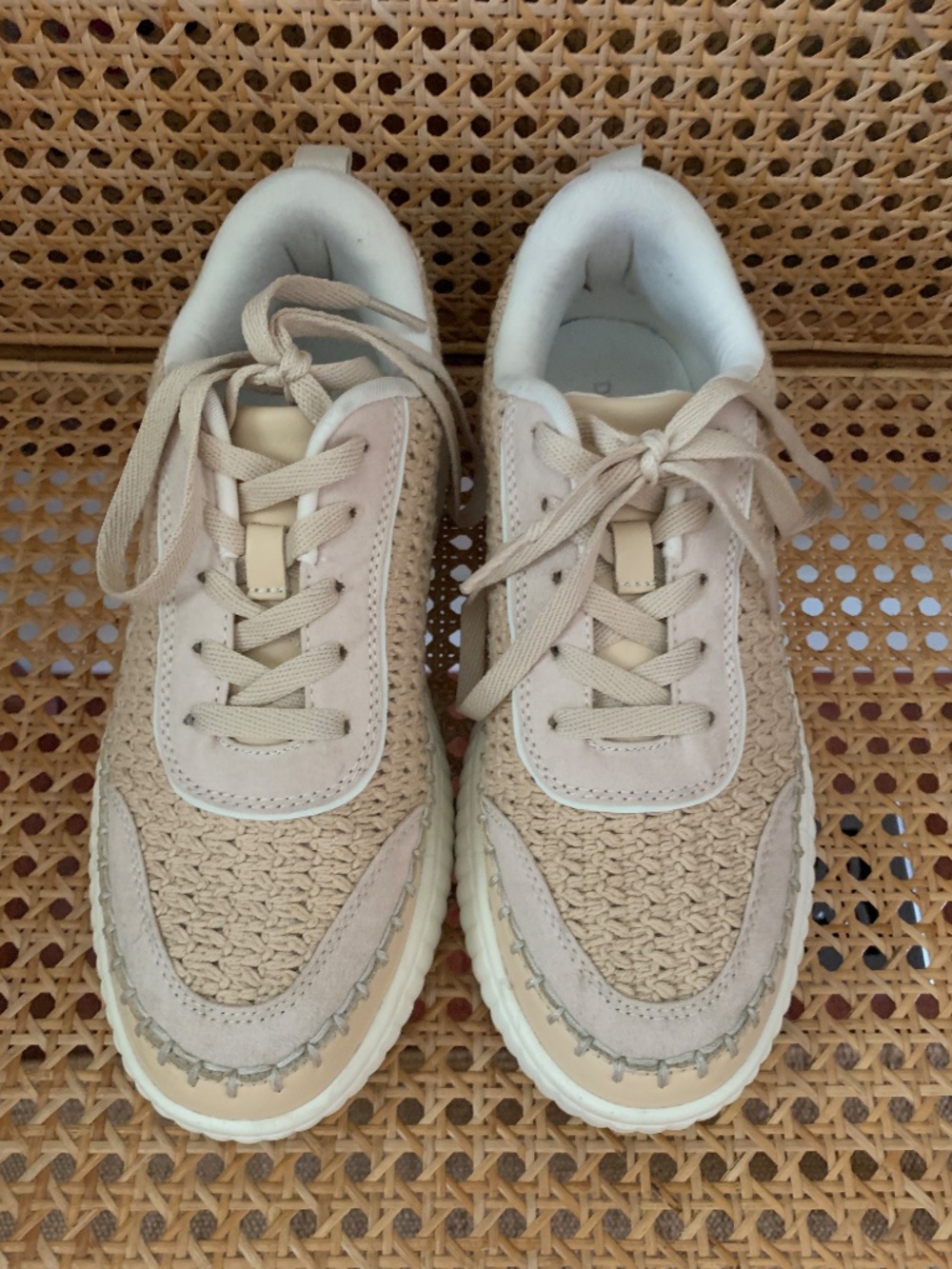 Dream Pairs Raffia Chunky Sole Platform Sneakers 8 - Picture 4 of 7